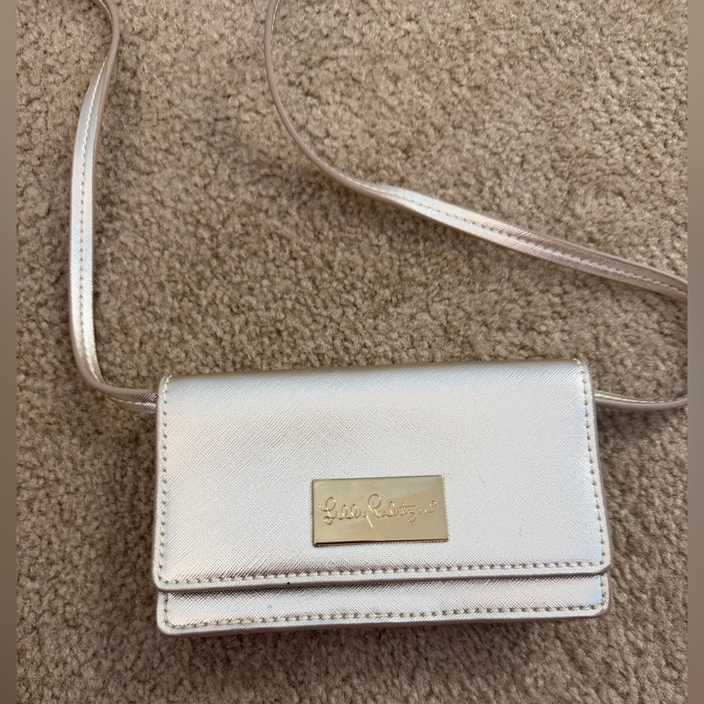 Lilly Pulitzer Gold Crossbody Bag